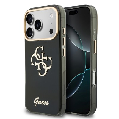 Funda Guess IML 4G Metal Logo iPhone 18 Pro Max/17 Pro Max Negro